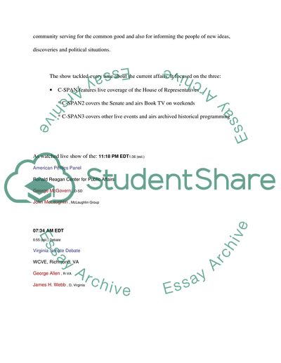 C-Span analysis paper