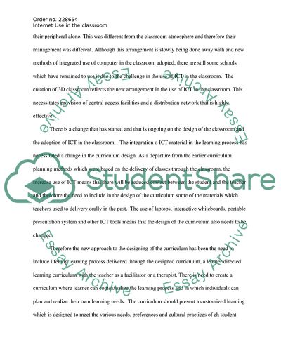 Internet Use in the classroom