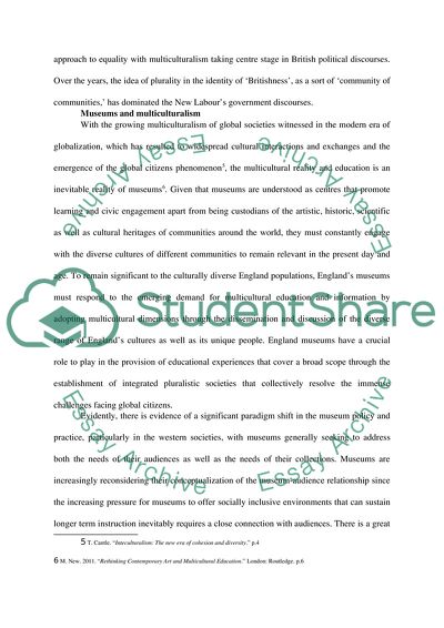 Adaptation of Englands Museums to Multiculturalism