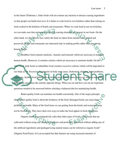 Taking Enough Care While Selecting Food