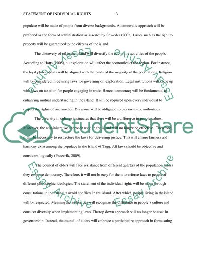 Statement of Individual Rights