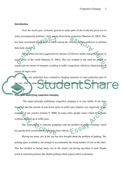 Traffic congestion essay picture