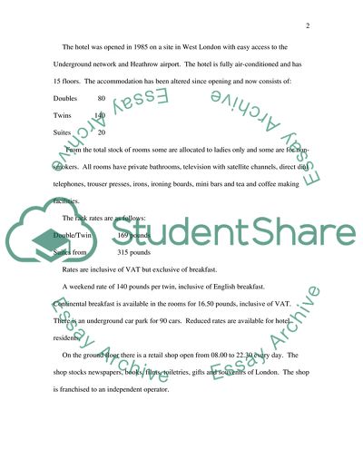 Project Management Report And Plan