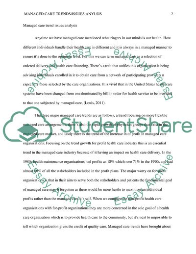 Aspects of Health Care Administration