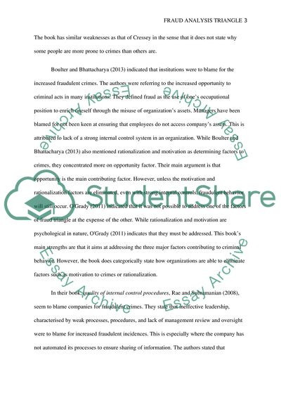 The Theory of the Fraud Triangle