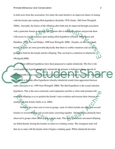 Primate Behavior and Conservation