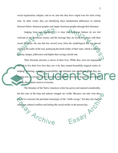 Native American literature. What is the relationship between Native American identity and American identity