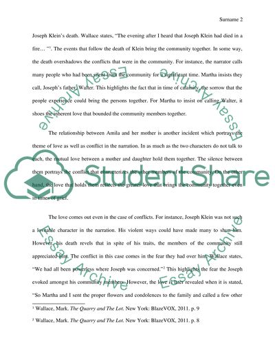 The Quarry and the Lot