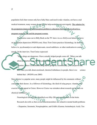 Postpartum Depression and Treatment Implications