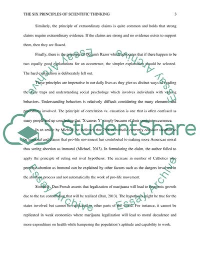 The Six Principles of Scientific Thinking