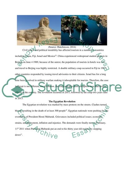 Effects of the Egyptian Revolution, Coup and Corruption on Tourism