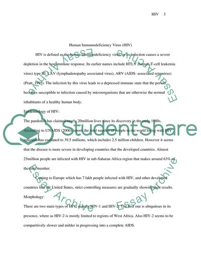 Various Aspects Related To HIV and the Deadly Acquired Immunodeficiency Syndrome