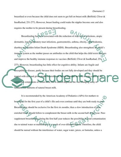 Thesis topic on breastfeeding image