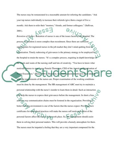 Performance of ABC Hospital