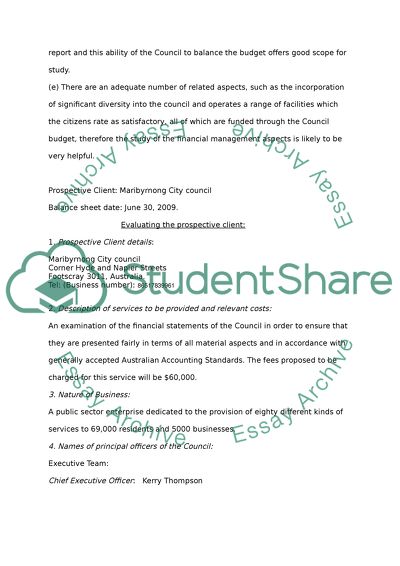 Auditing & Insurance services