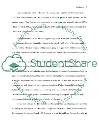 Impact of Computers on Day-to-day Life
