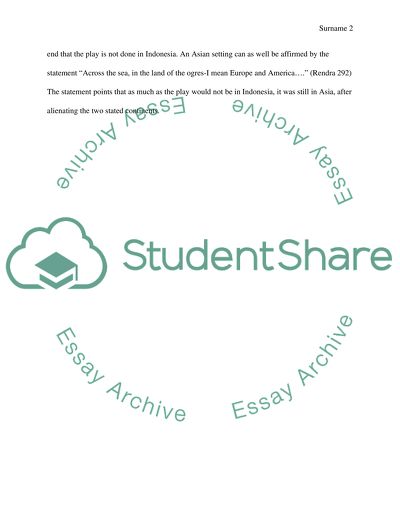 Rendra, W. The Struggle of the Naga Tribe