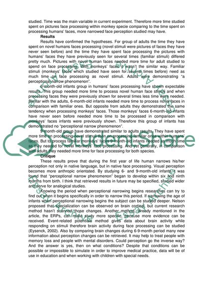 Human Perception and Its Afor Adaptation