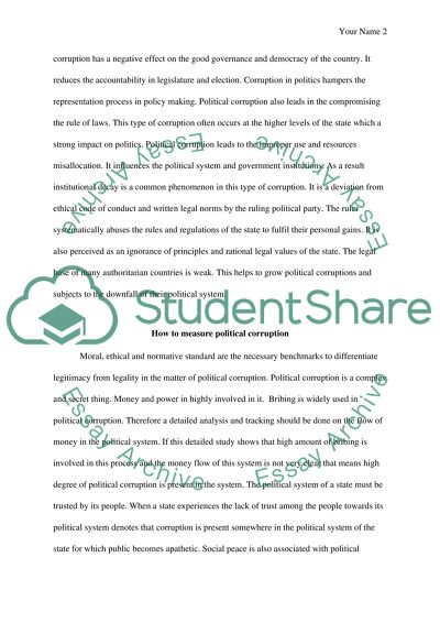How to Measure Political Corruption