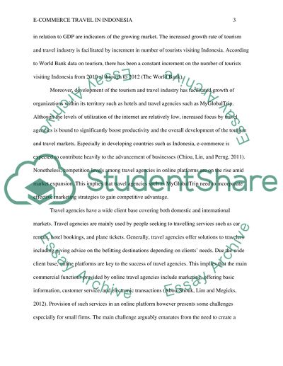 Marketing Research and Plan for E-commerce Travel in Indonesia