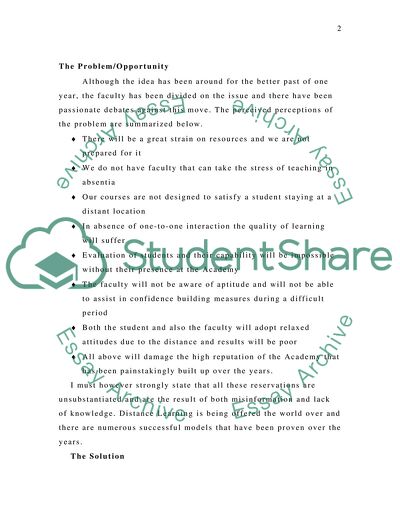 Distance Learning Division of the Academy