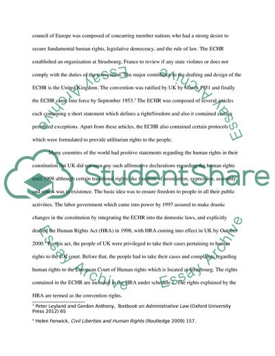 The European Convention on Human Rights and Their Role in Ensuring the Rights of Prisoners