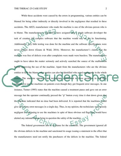 The Therac-25 Accidents