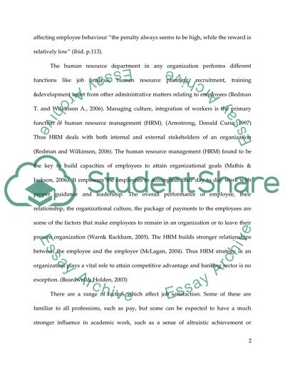 Human Resource Management in Secondary Schools