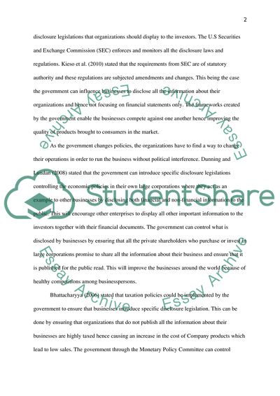 Disclosure of Non-Financial Measures