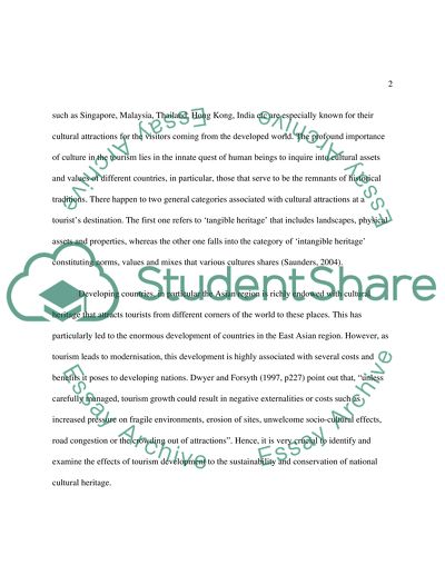 The Specific Benefits and Cost of Tourism in Singapore