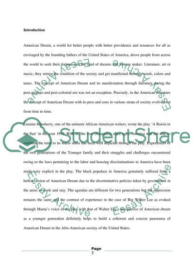 Critical Analysis of Walter Lees Perspective of American Dream