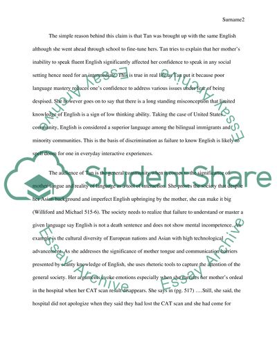 Summary/Analysis paper