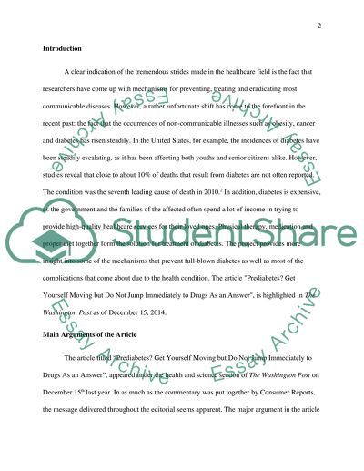 Significance of Lifestyle Change in Diabetes Prevention