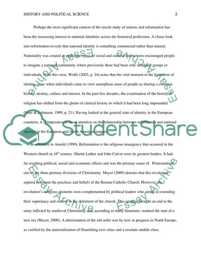 How Reformation Influenced the Formation of National Identity in Europe and North America