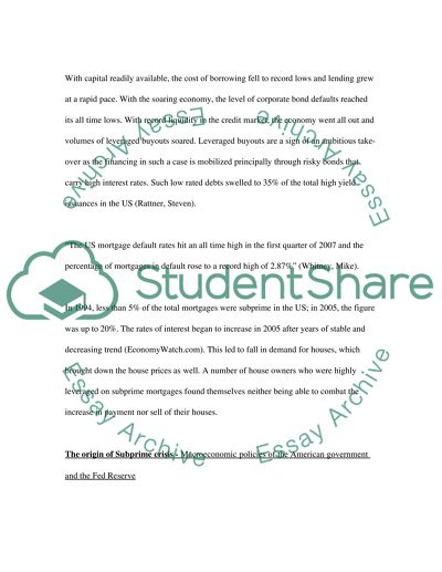 Macroeconomic Policies Regulation