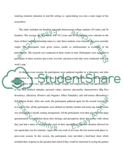 The Major Leading Cause of Romantic Attraction between Males and Females