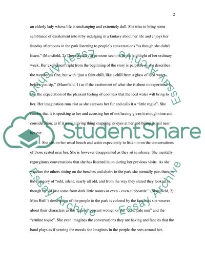 Katherine Mansfields Miss Brill