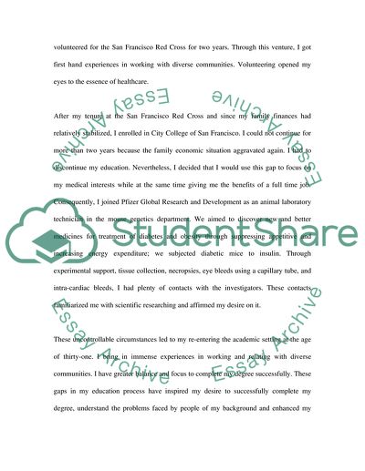 medical school personal statement essays