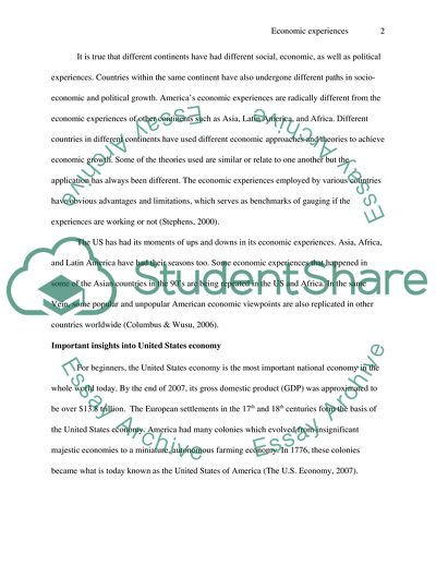 Important Insights into United States Economy