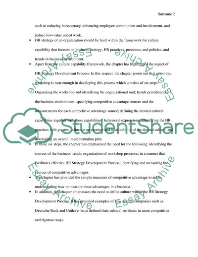 Building an HR Strategy