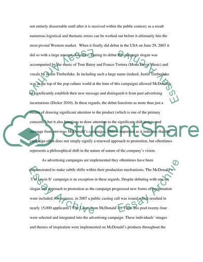 McDonalds Advertising Campaign