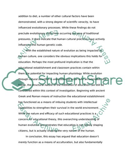 The Theory of Natural Selection