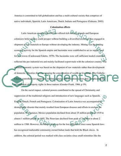 How Experience of Colonialism Affected Latin American Development And Post-independence