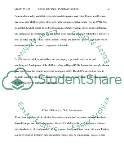 Role of the Family in Child Development