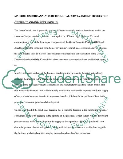 Eonomic Signals and Cost-Benefit Analysis in Macroeconomics