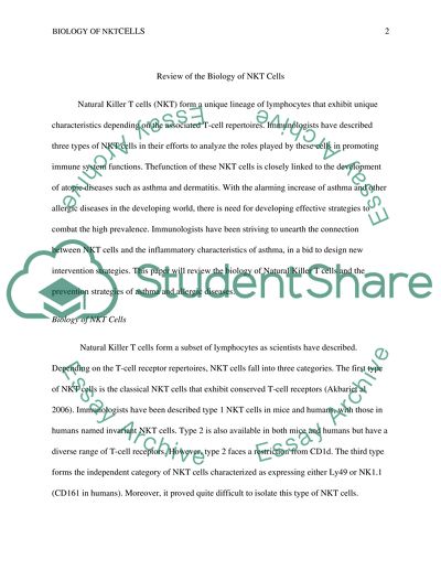Biology of NKT Cells