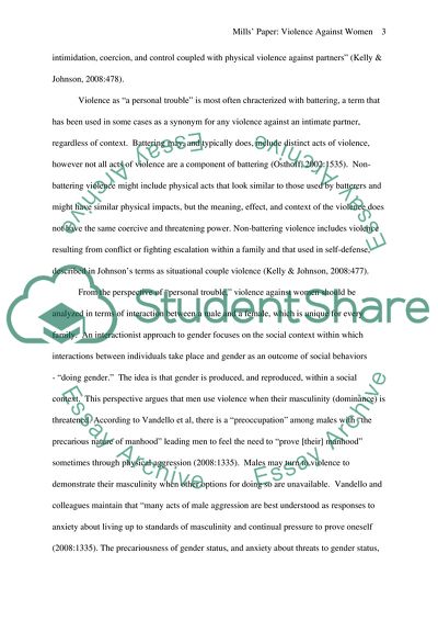 Violence against Women