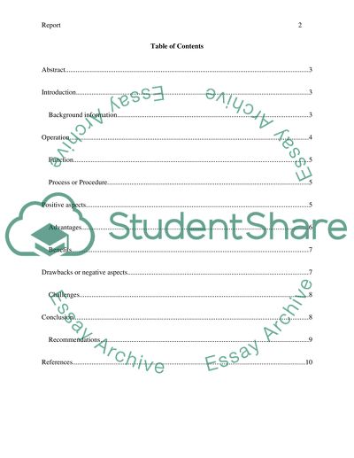 Operation, Positive and Negative Aspects of Big Data