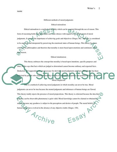 Is Empiricism the Primary Method of How Moral Judgements are Made