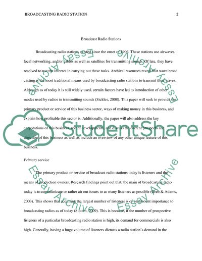 Broadcast Radio Stations